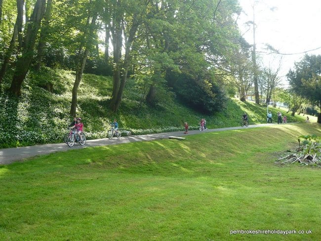 Cycling at Llwyngwair