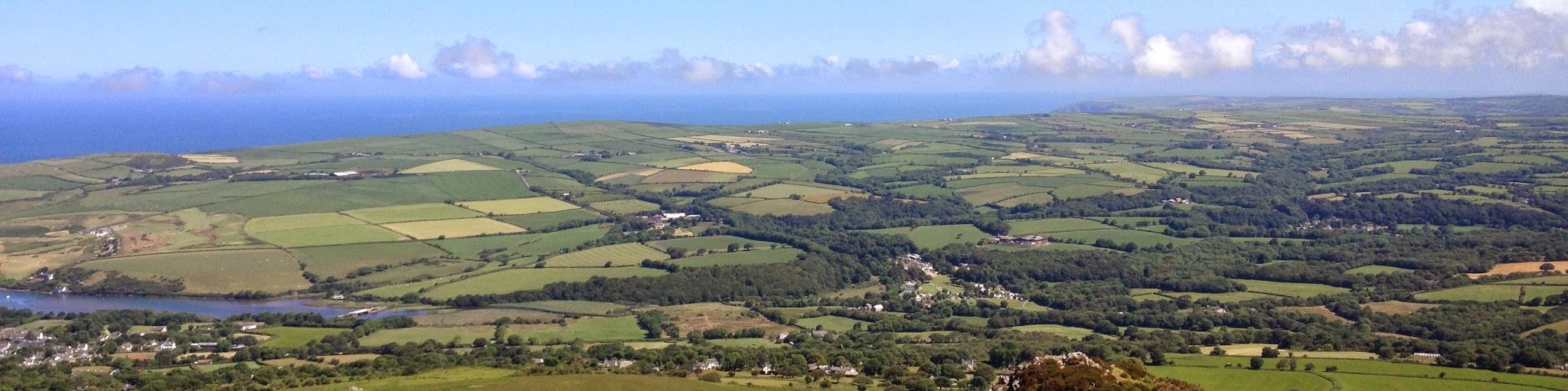 Looking toward the coast from the Preseli Hills