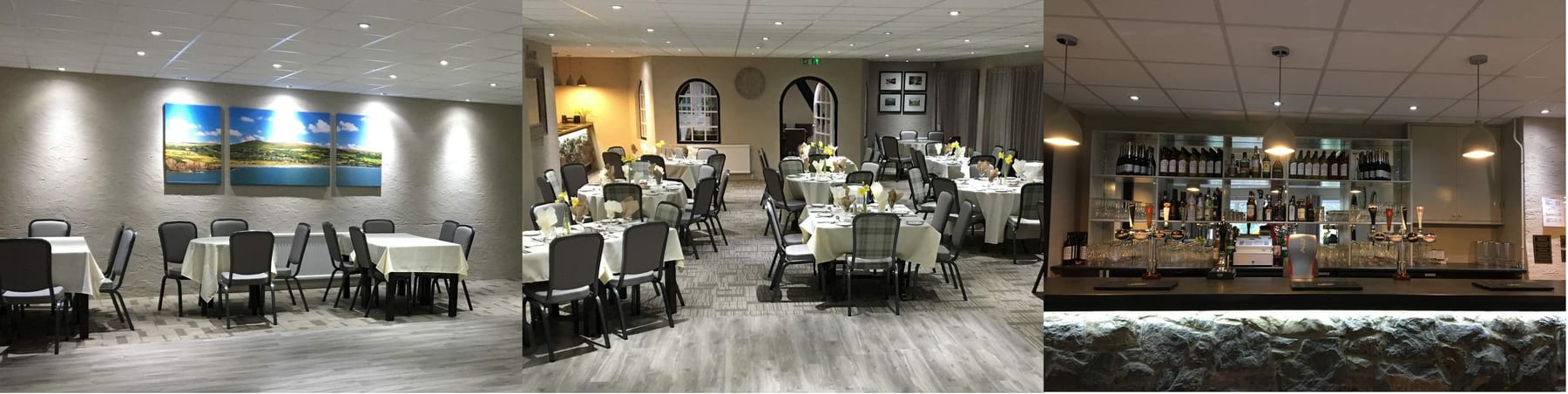 Bar and function areas at the manor