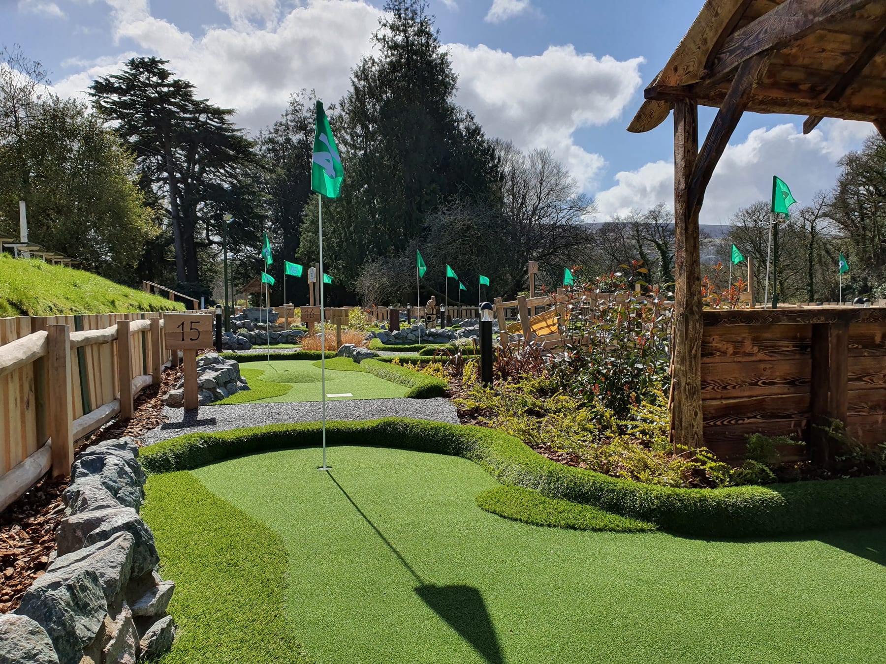 Adventure golf at Llwyngwair