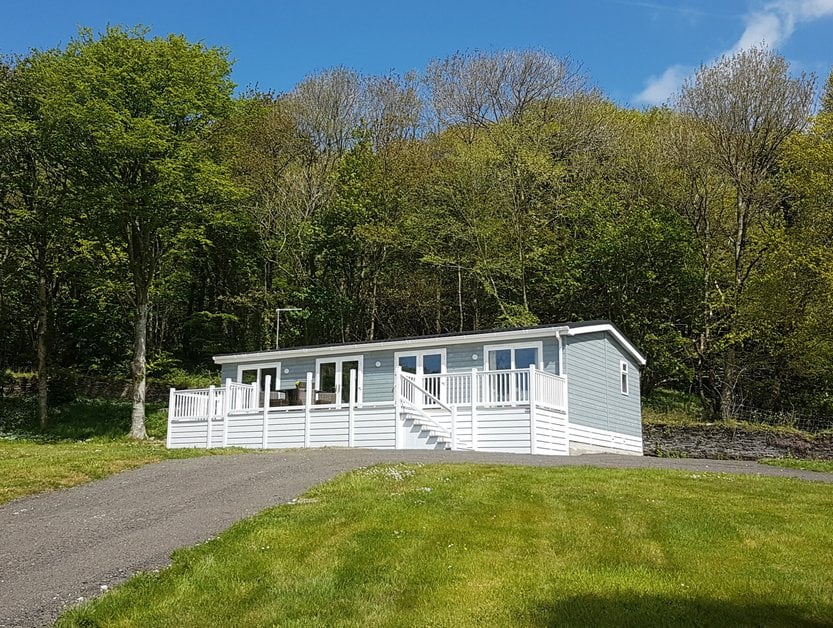 Lodge for hire at Llwyngwair