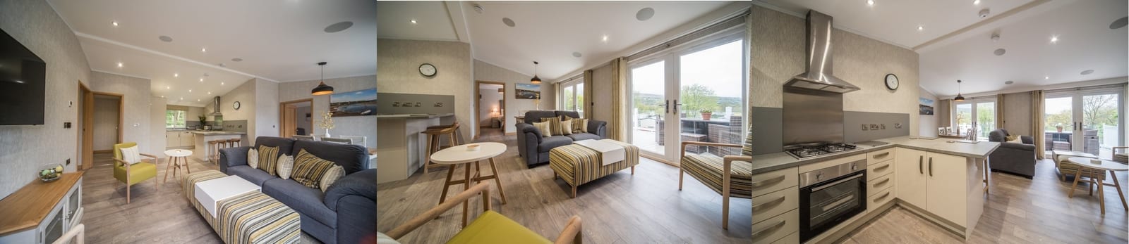 Living area in Bridewell lodge