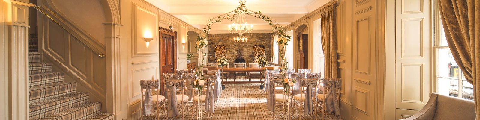 Top hall set for a reception